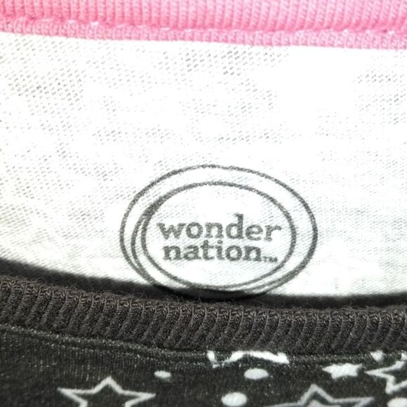 Girls Set Of Printed Long Sleeve Tops Shirts 2pc Set Size 6 - Picture 3 of 3